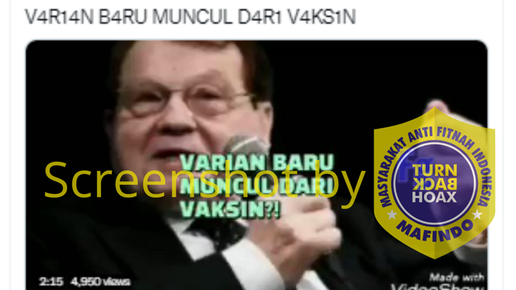 [HOAKS atau FAKTA]: Varian Baru COVID-19 Berasal dari Vaksin