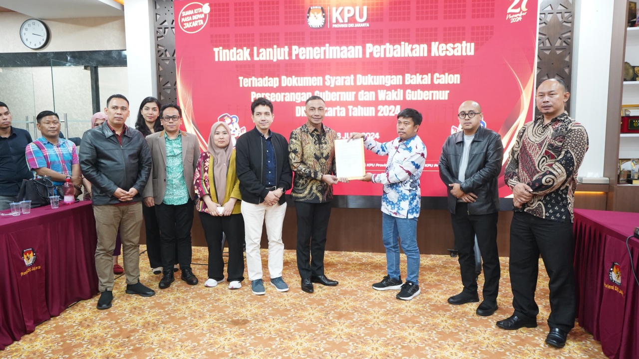 Dharma - Kun Wardana Penuhi Syarat Maju Calon Independen Pilkada Jakarta 2024