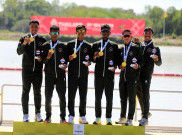 SEA Games 2025 Thailand: Tim Dayung Putra Indonesia Raih Medali Emas Quadruple Sculls 