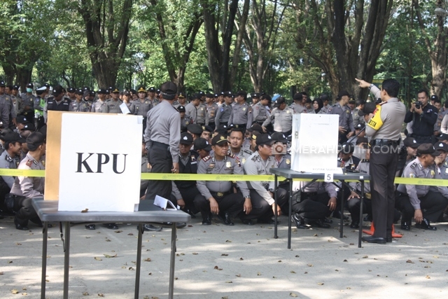 Polresta Solo Simulasi pengamanan Pemilu