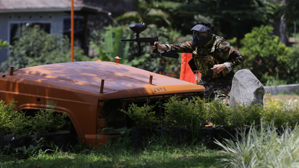 Painball yang seru (MP/Rizki Fitrianto)
