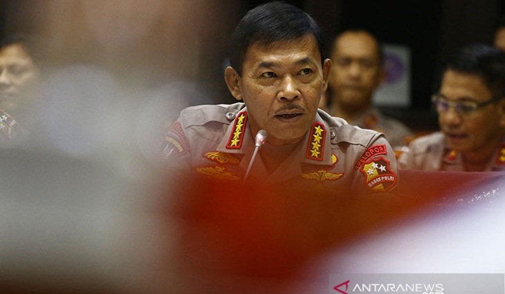 Kepala Kepolisian Indonesia, Jenderal Polisi Idham Azis. ANTARA FOTO/Rivan Lingga