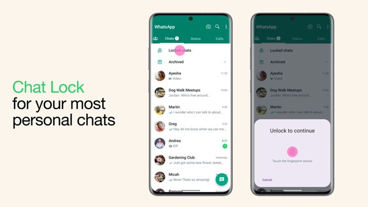 WhatsApp Kini Bisa 'Lock' Chat Individu 