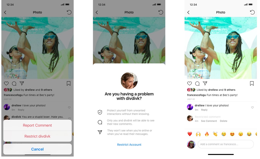 Restrict, Fitur Anti-Bullying Terbaru Instagram