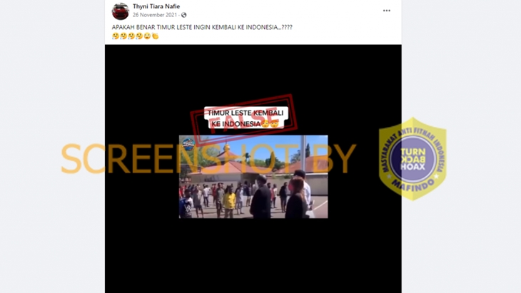[HOAKS atau FAKTA]: Timor Leste Kembali ke Indonesia