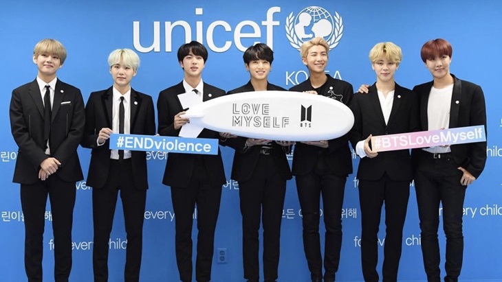 UNICEF dan BTS Rayakan keberhasilan Kampanye 'Love Myself'