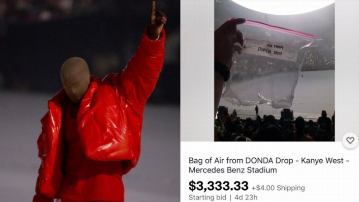 Ziplock Berisi Udara dari Listening Party Kanye West Dijual Rp 48 Juta