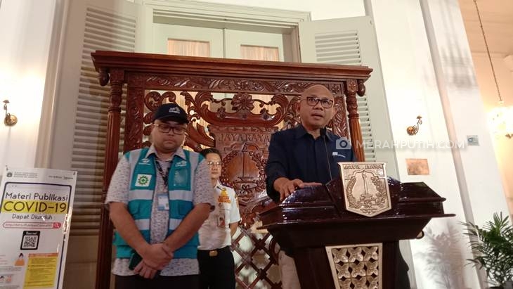  Konferensi pers status tanggap darurat virus corona di ibu kota. (Foto: MP/Asropih)
