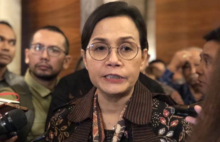 Menteri Keuangan (Menkeu) Sri Mulyani Indrawati di Hotel Kempinski, Jakarta, Jumat (7/2/2020). ANTARA/AstridFaidlatulHabibah