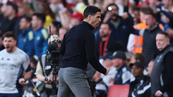 Selebrasi Mikel Arteta usai Arsenal Menang atas Newcastle Heboh, Disebut Mirip Ted Lasso