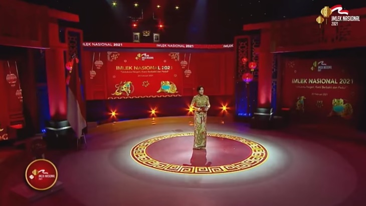 Olga Lidya Sukses Pandu Imlek Nasional 2021