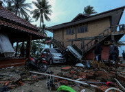 Polisi: 85 Warung Rusak Diterjang Tsunami