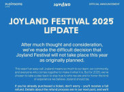 Joyland Fest 2025 Resmi Batal, Buruan Refund Tiket Konser Kamu