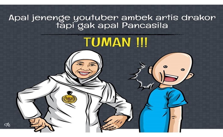 Meme Tuman versi Gubernur Khofifah