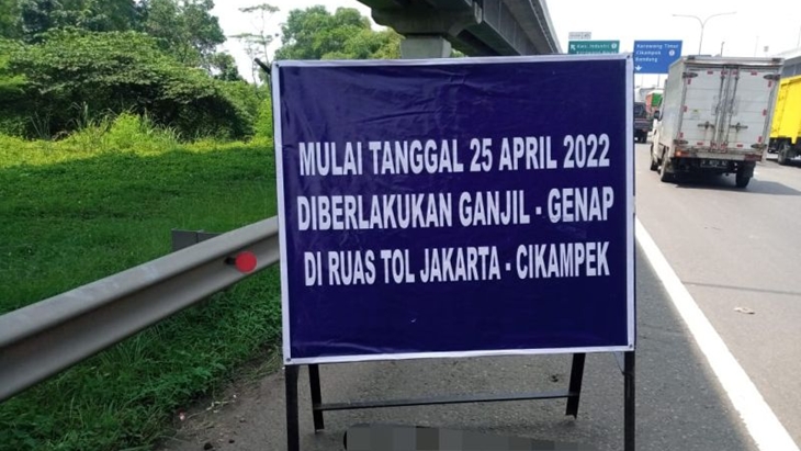 Skema Ganjil Genap dan One Way saat Volume Jalan Tol Meningkat