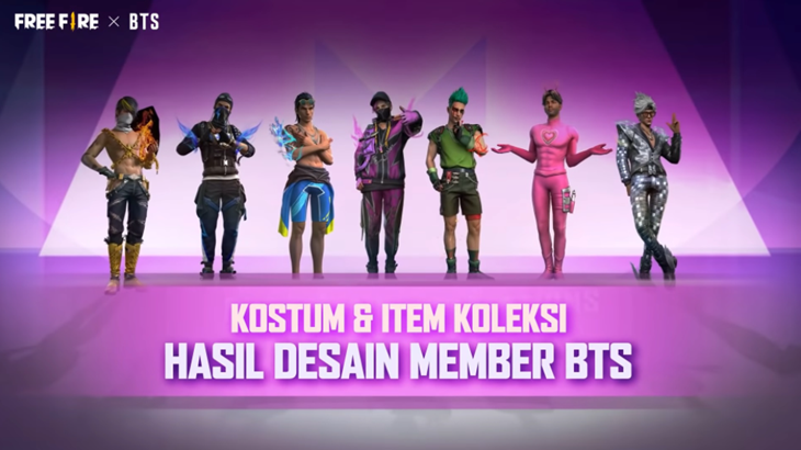 BTS Garap Skin Garena Free Fire