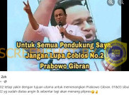 [HOAKS atau FAKTA]: Anies Minta Pendukungnya Coblos Prabowo-Gibran