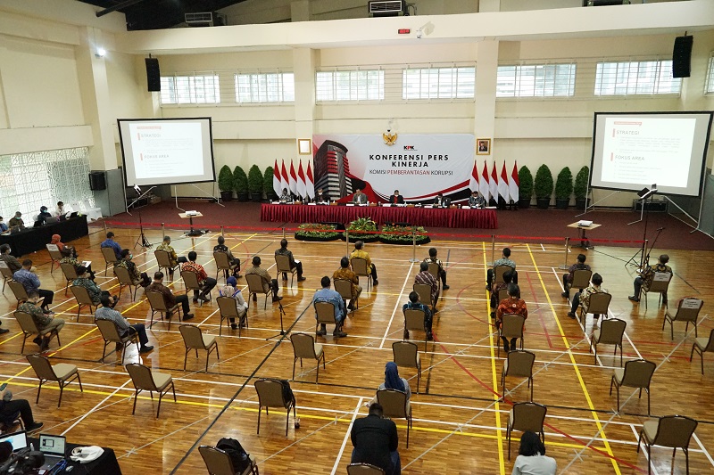 Paparan kinerja KPK. (Foto: Antara).
