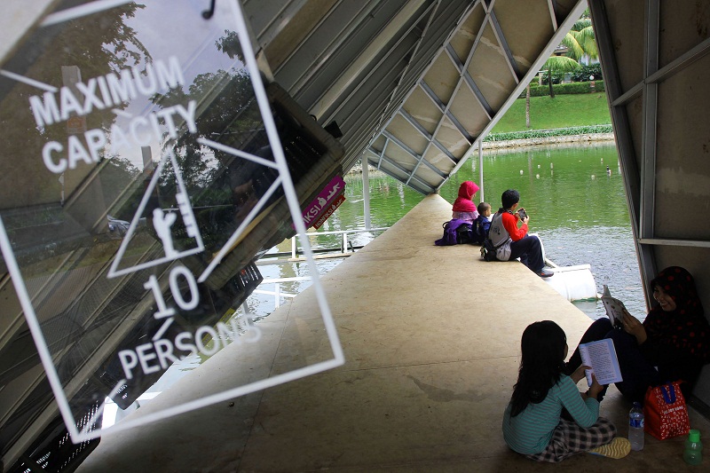  Taman Bacaan Apung kawasan Taman Ayodya, Kebayoran Baru, Jakarta Selatan. (Foto: MerahPutih/Dery Ridwansah)