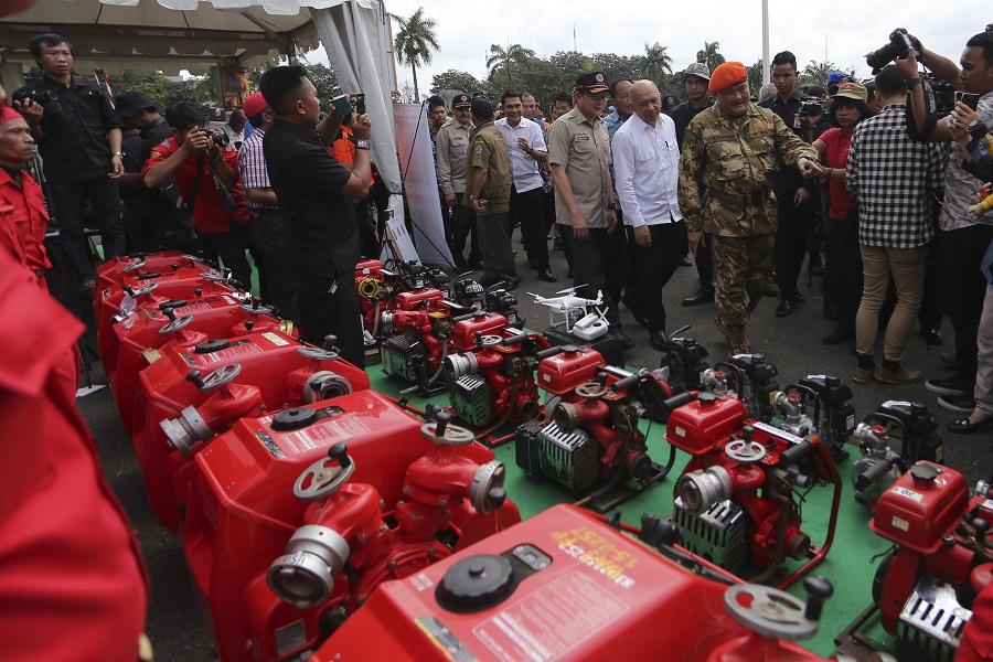 Satgas Karlahut di Palembang