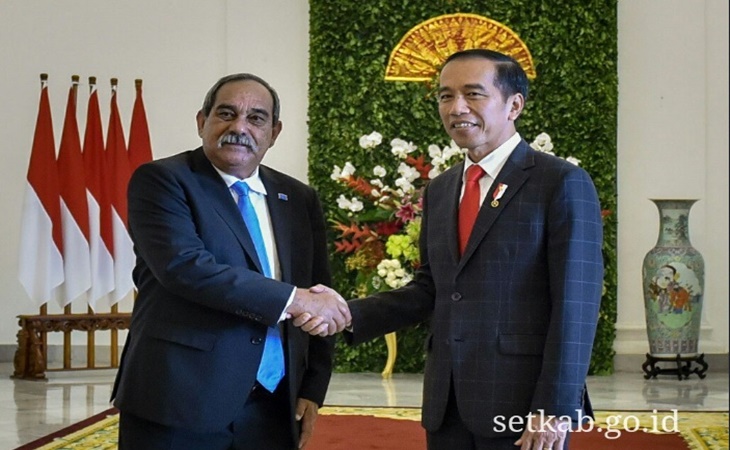 Presiden Jokowi dan Presiden Peter M Christian 
