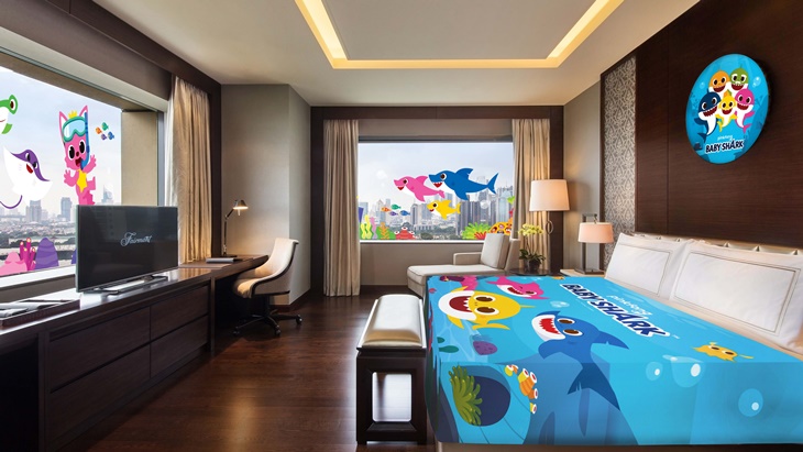 Kamar Hotel Bertema Pinkfong Baby Shark Hadir di Senayan
