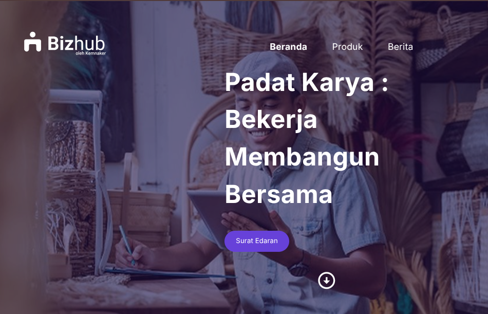 Cara Daftar Bantuan UMKM TKM Pemula dan Padat Karya 2025 di Bizhub Kemnaker