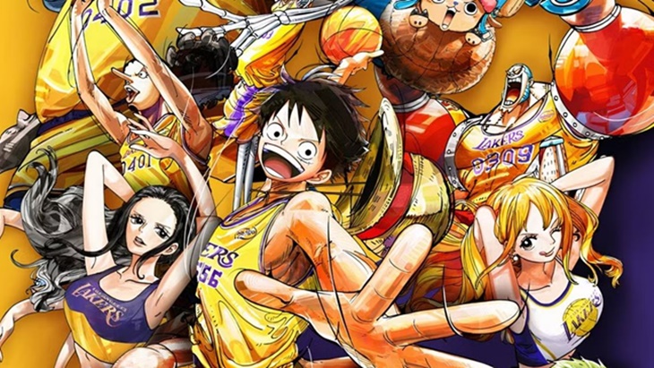 One Piece x LA Lakers, Luffy Bakal Main Basket di Crypto.com Arena