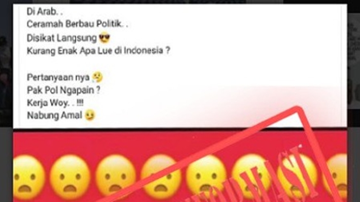 [HOAKS atau FAKTA]: Penceramah Dipaksa Turun dari Mimbar karena Bicara Isu Politik