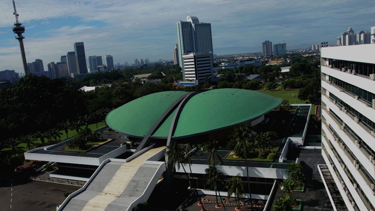 Gedung MPR/DPR RI murni karya anak bangsa. (Foto: doc.dpr ri)