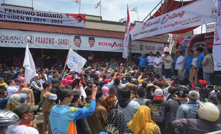 Prabowo di Garut Jawa Barat