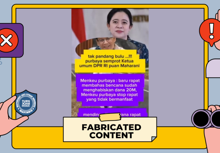 [HOAKS atau FAKTA]: Menkeu Purbaya Kesal Rapat DPR Bahas Bencana Alam Sudah Habiskan Anggaran Rp 20 Miliar