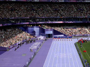 Alasan Trek Atletik di Stade de France Olimpiade Paris 2024 Berwarna Ungu