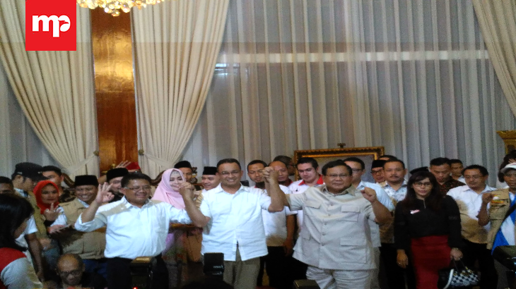 Kumpulkan Pendukung Anies-Sandi, Prabowo: Semoga Pilkada Berjalan Damai