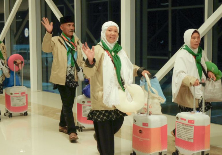 Kloter Pertama Embarkasi NTB Sudah Tibah di Makkah, Terbang Pakai Garuda Indonesia