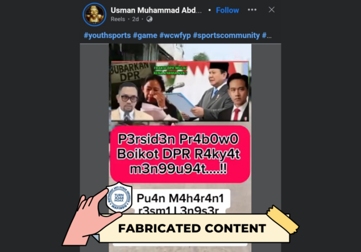 [HOAKS atau FAKTA] : Puan Maharani Mundur dari Ketua DPR karena Diboikot Presiden Prabowo