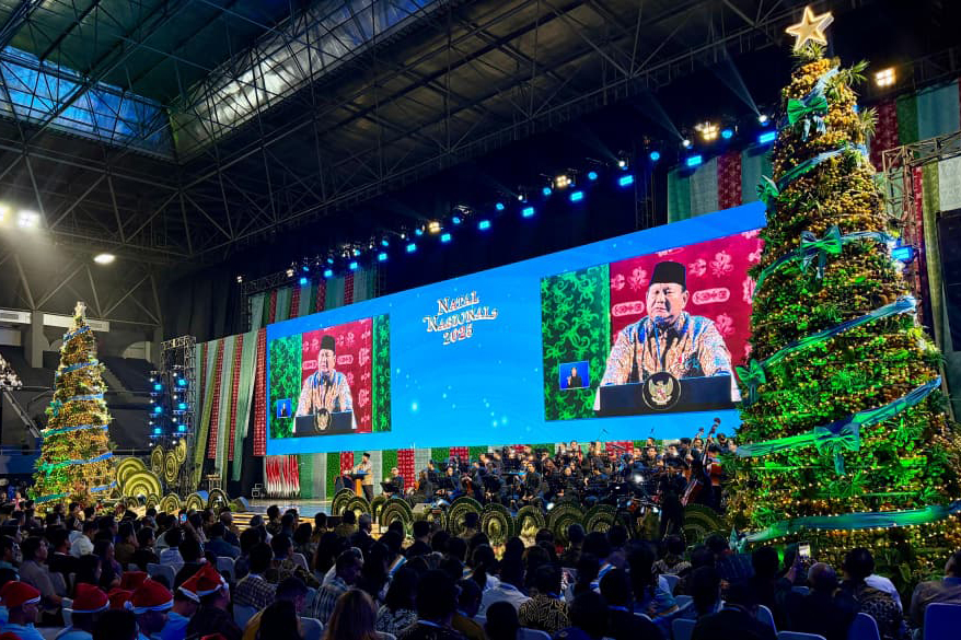 Momen Presiden Prabowo Subianto Hadiri Perayaan Natal Nasional 2025 di Jakarta
