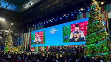 Momen Presiden Prabowo Subianto Hadiri Perayaan Natal Nasional 2025 di Jakarta