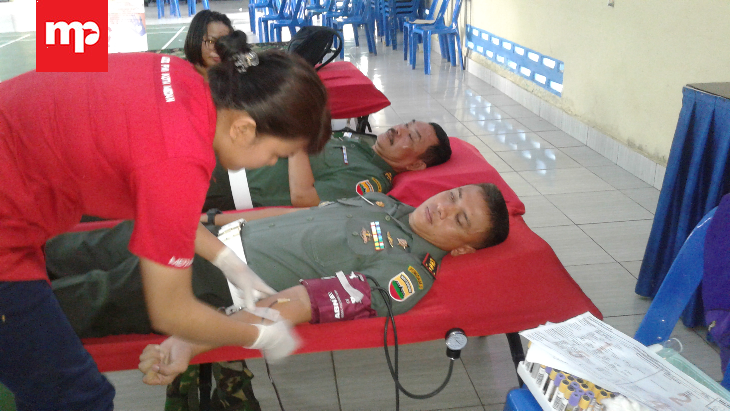 Sambut HUT ke-71 Pomad, Pomdam I/BB Gelar Donor Darah
