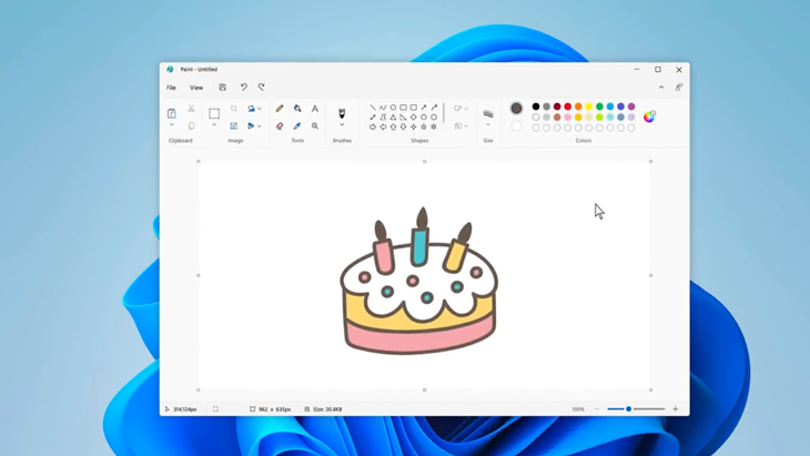 Paint Tampil Beda di Windows 11