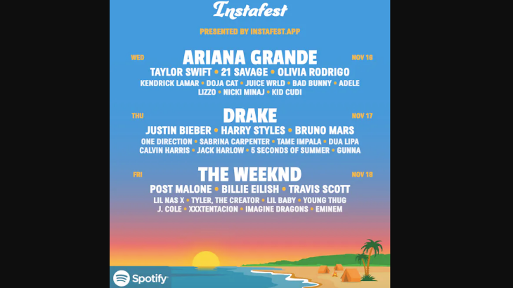 Begini Cara Bikin Line Up Festival Lewat Instafest