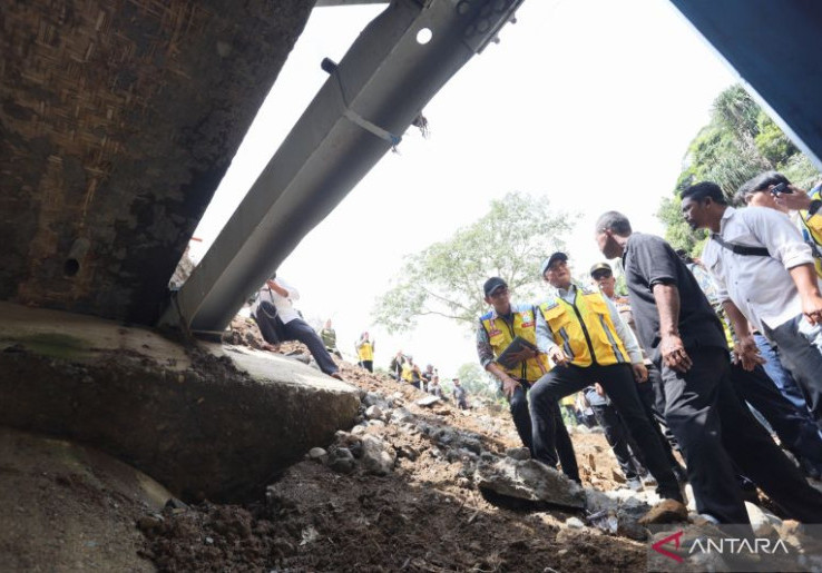 Jembatan Enang Enang Diperbaiki Warga Bakal Diperkuat Kementerian PUPR 