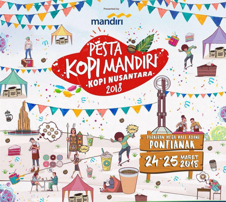 Majukan Kopi Nusantara, Mandiri Gelar Pesta Kopi Mandiri Pontianak