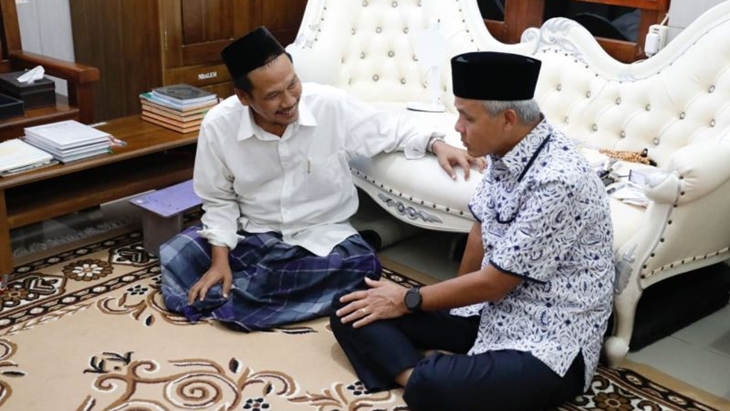 Ganjar Pranowo Temui Gus Baha