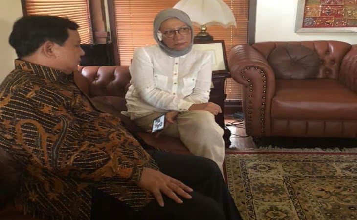 Prabowo Subianto dan Ratna Sarumpaet