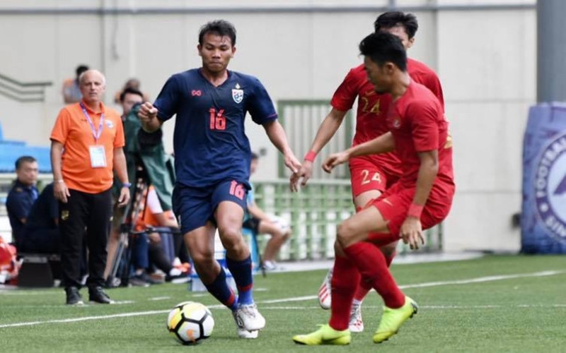 Laga Timnas Indonesia U-23 vs Thailand di Merlion Cup 2019