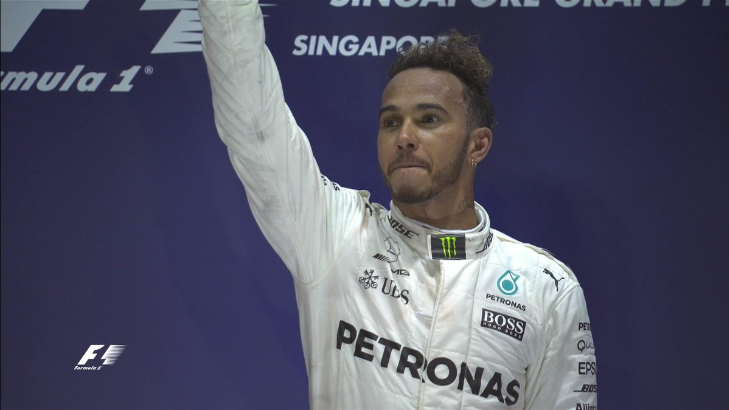 Kampiun GP Singapura, Hamilton Samai Rekor Juara Vettel