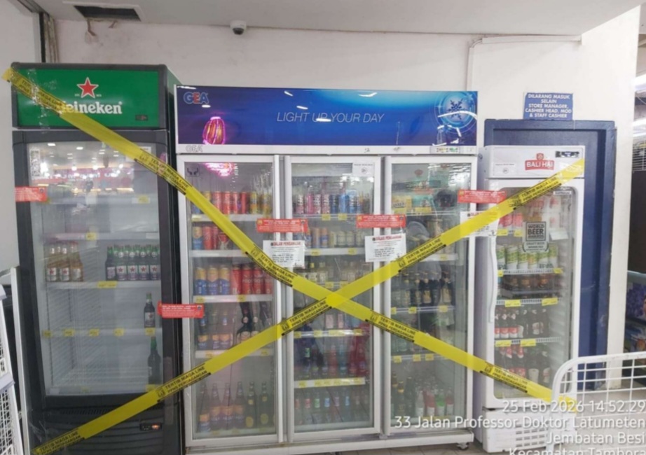 Pemprov DKI Segel Outlet HMI di Jakbar, Jual Miras Golongan A Tanpa Izin
