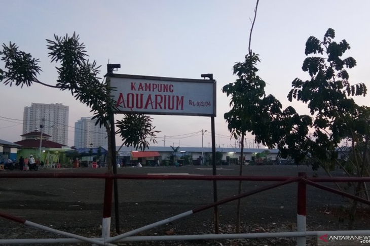 Kawasan Kampung Akuarium di Penjaringan, Jakarta Utara, Selasa (5/6/2019). (ANTARA/Dewa Wiguna)
