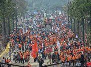 Ada Demo Buruh di Patung Kuda, TransJakarta Alihkan Rute Koridor 1